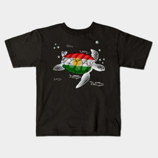 Kurdistan Turtle Kids T-Shirt